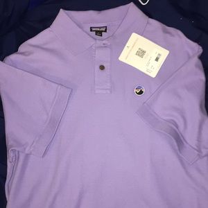 L Patagonia Purple Polo
